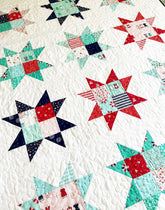 Patchwork Stars Quilt Pattern - PDF